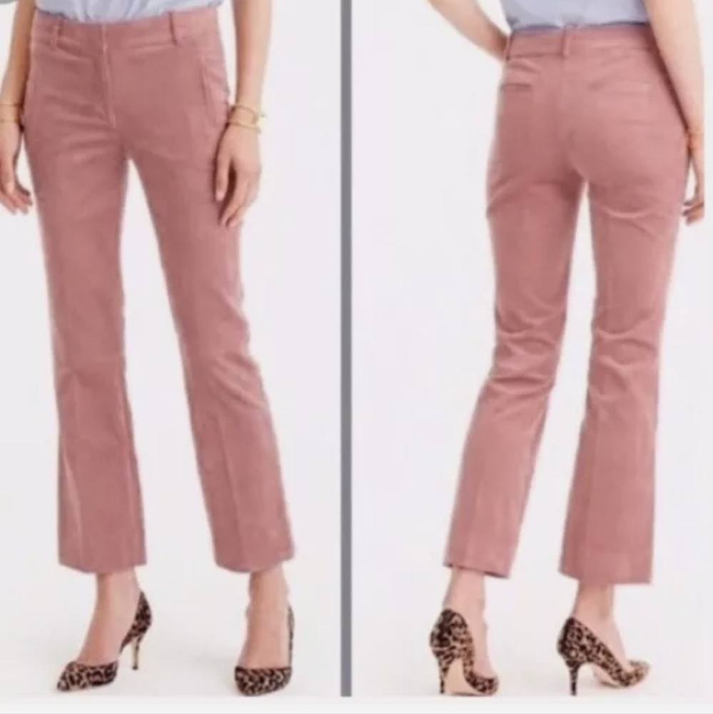 J Crew Sammy Rose Corduroy Cropped Pants